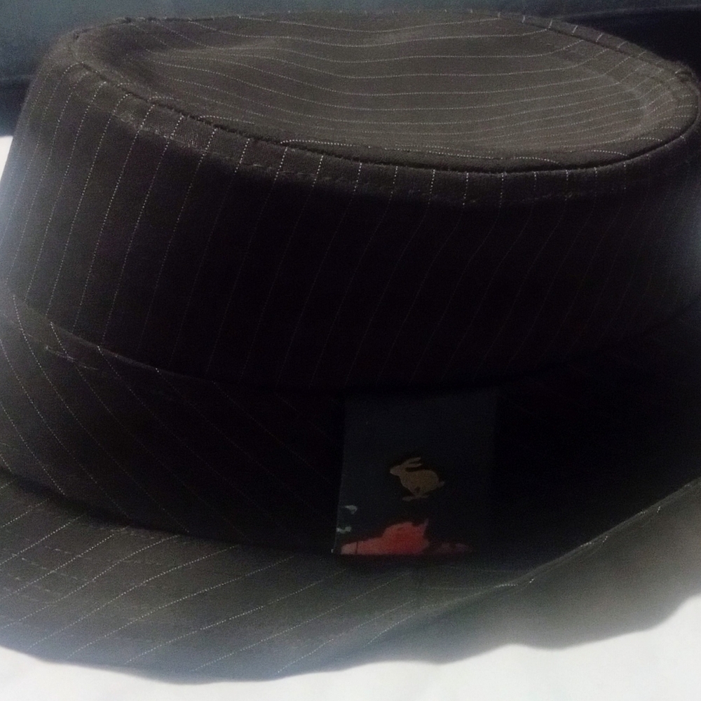 Peter Grimm Black Pinstripe Hat